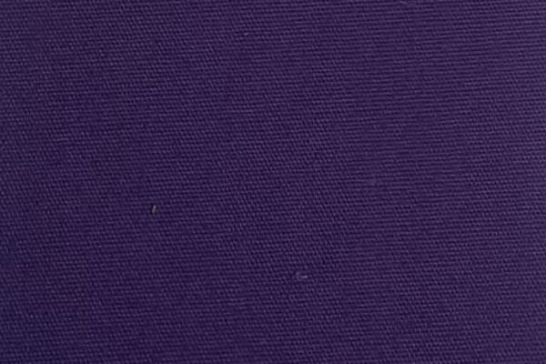 Dark purple solid-dyed 100% cotton plain poplin fabric, 125 GSM, with listed mercerized and silicon finishes.