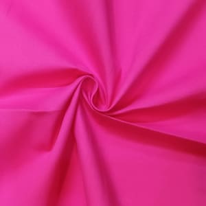 Nokia-605 poplin plain 100% cotton Hot Pink, mercerized & silicon sheen with brushed texture, 125 GSM 