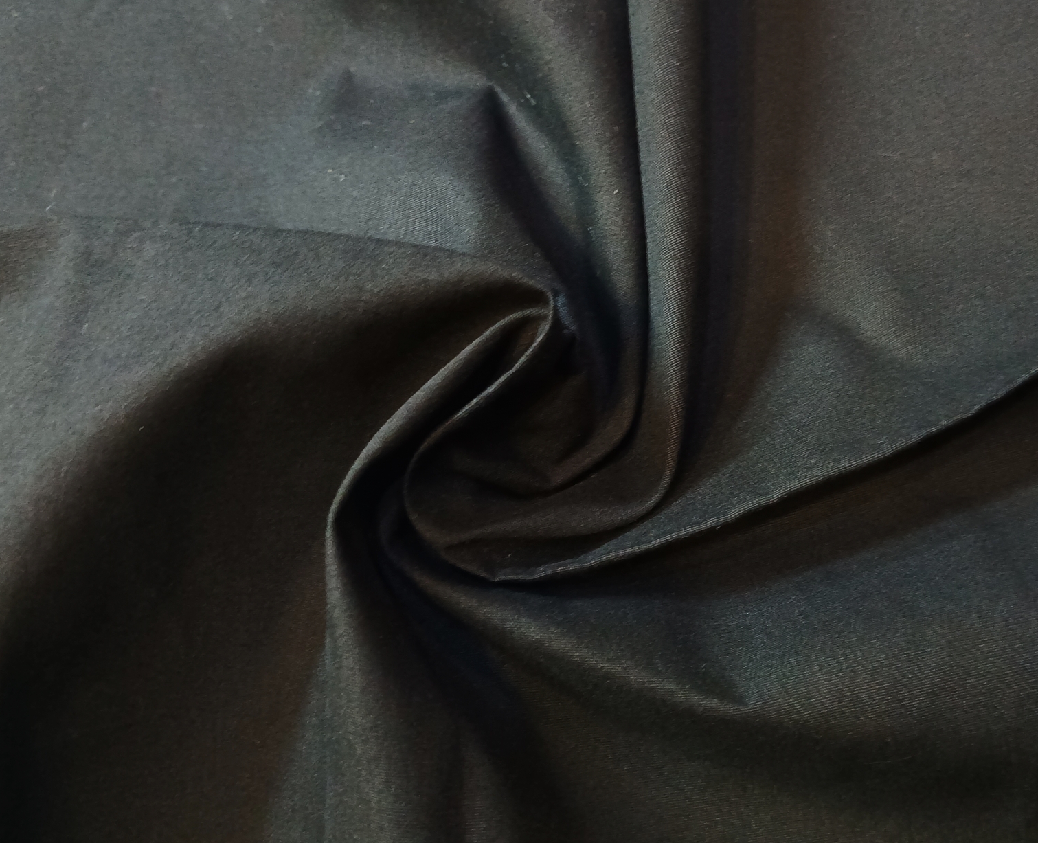 Nokia-608 plain poplin 100% cotton, solid-dyed Black, mercerized, silicon, brushed, carbon, laffer finishes, 125 GSM