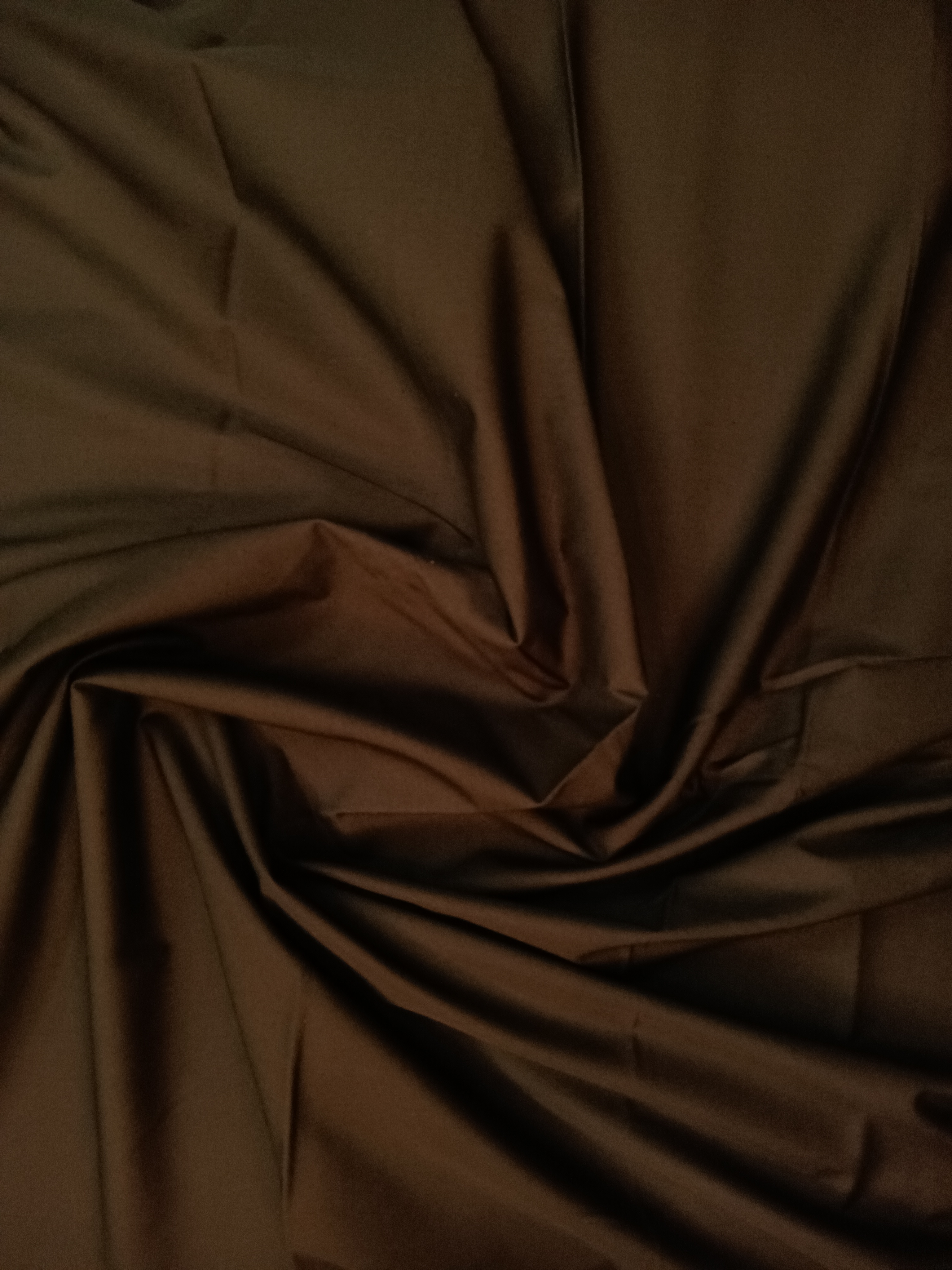 Nokia-688 plain poplin 100% cotton in Chocolate Brown, mercerized & silicon finish, 125 GSM
