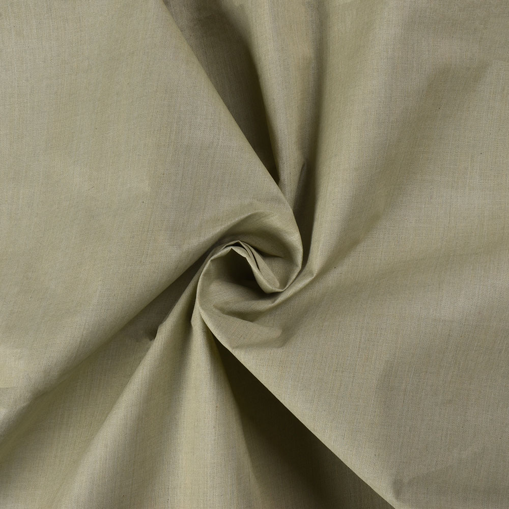 Nokia-633 plain poplin 100% Cotton in Deep Olive, mercerized & silicon finish, 125 GSM