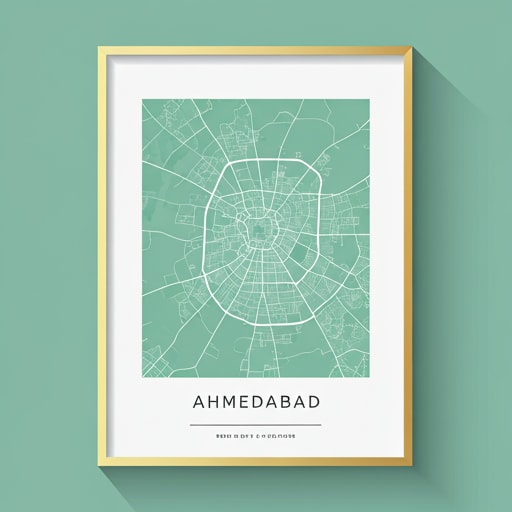City map of Ahmedabad industrial district
