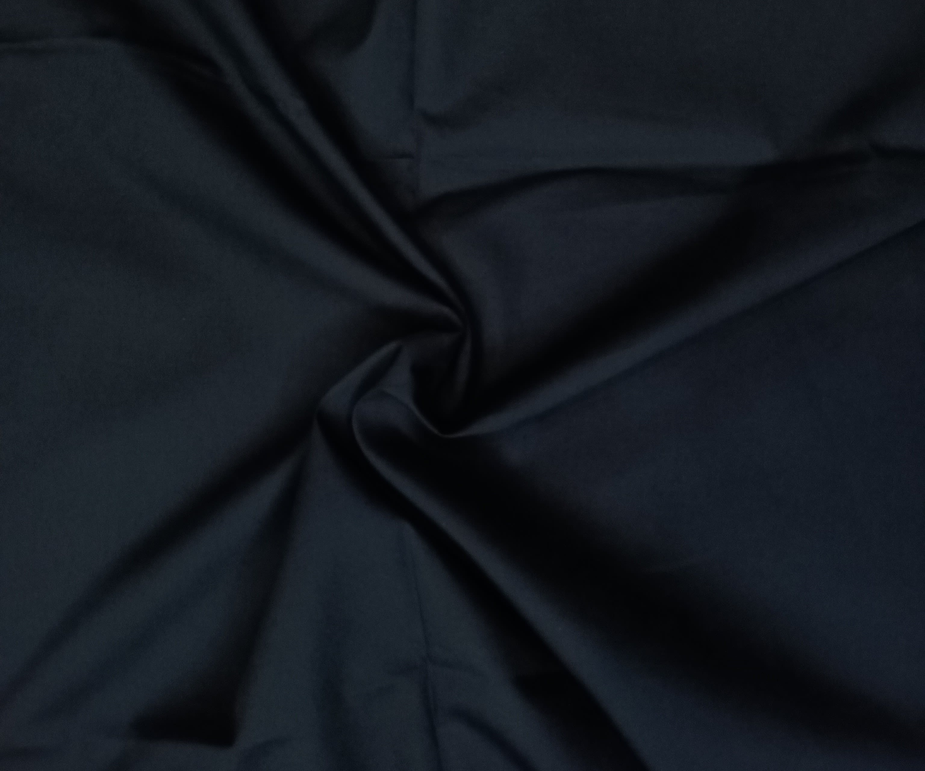 125 GSM plain poplin 100% cotton Nokia-678 in Dark Navy Blue, Mercerized and Silicon finishes