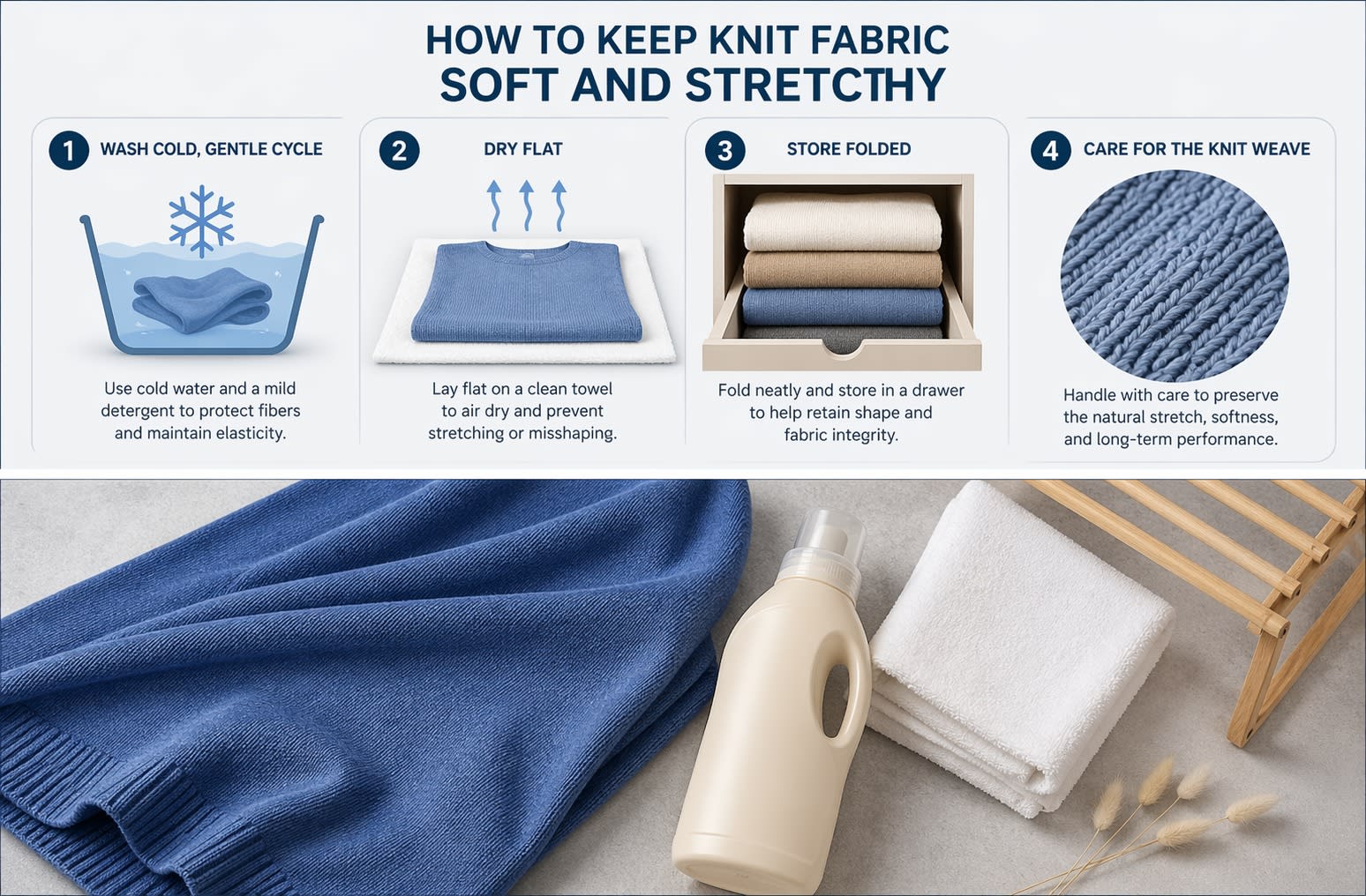 How to Keep Knit Fabric Soft and Stretchy? How to Keep Knit Fabric Soft and Stretchy?