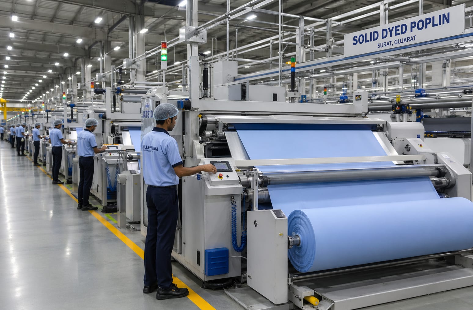 Solid Dyed Poplin Fabric in Surat