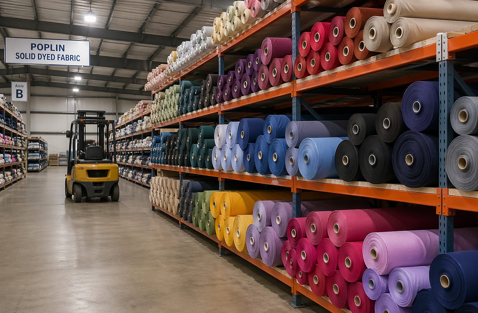 Solid Dyed Poplin Fabric in Thane