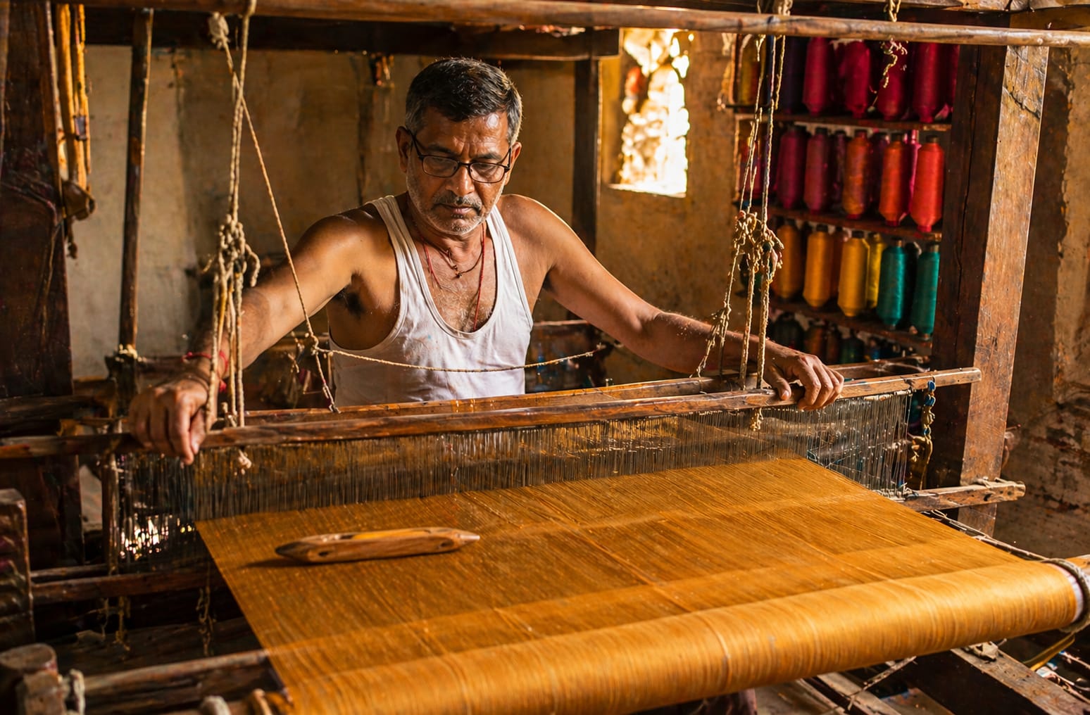 Solid Dyed Poplin Fabric in Varanasi