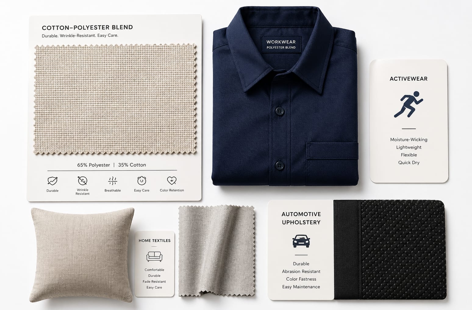 Which Industries Use Polyester Blends the Most and Why? Which Industries Use Polyester Blends the Most and Why?
