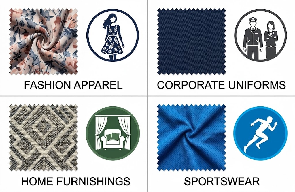 B2B sourcing overview of polyester blend applications for garment programmes