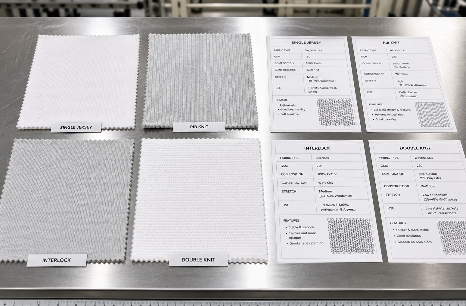 Types of Knit Fabrics Used in Textile Manufacturig? Types of Knit Fabrics Used in Textile Manufacturig?