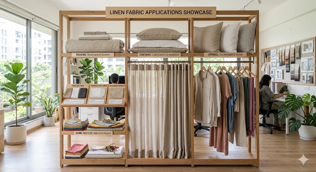 Linen fabric applications for apparel and home-textile planning