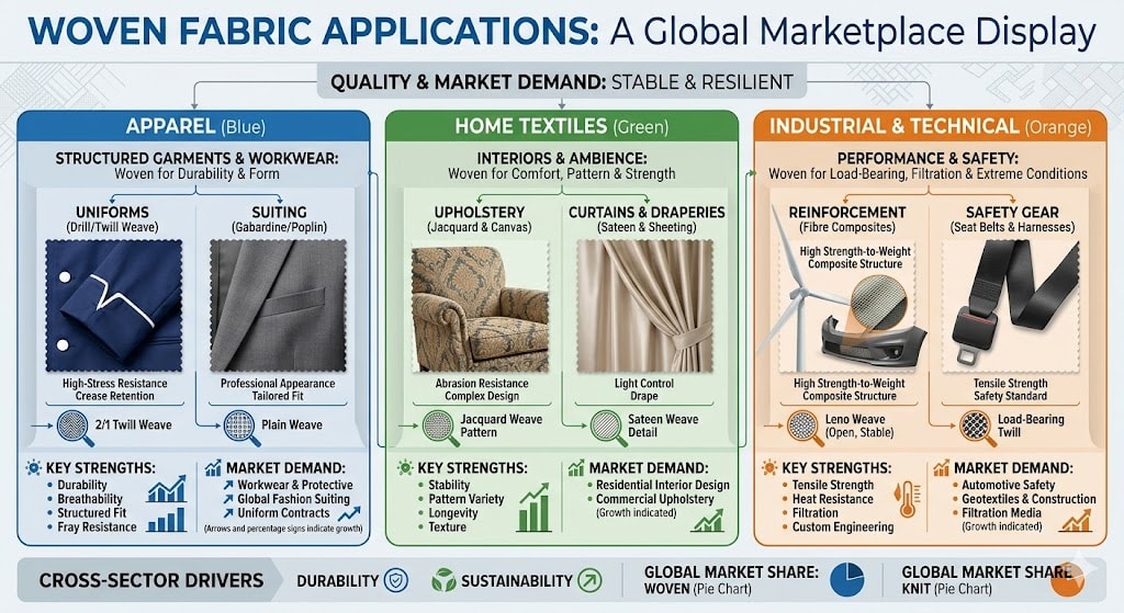 Woven fabric swatches compared for garment production