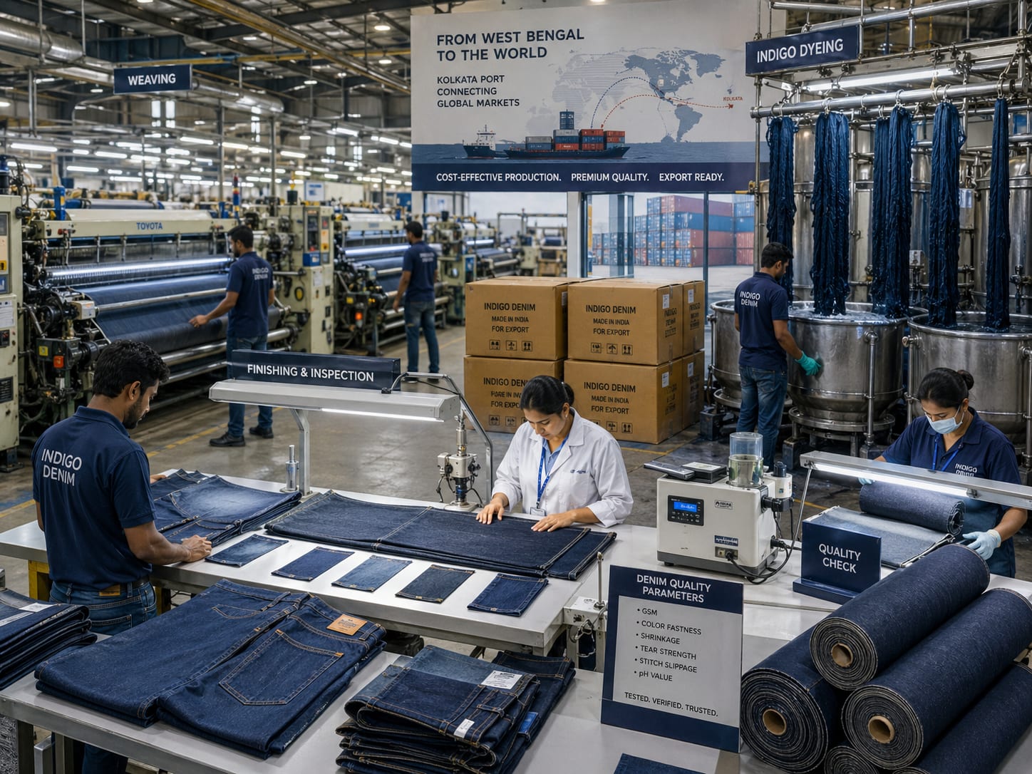 Why West Bengal Is Ideal for Denim Manufacturing? Why West Bengal Is Ideal for Denim Manufacturing?