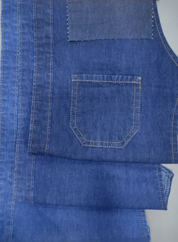 5.25 oz cotton polyester yarn dyed denim fabric in Indigo Blue for apparel sourcing