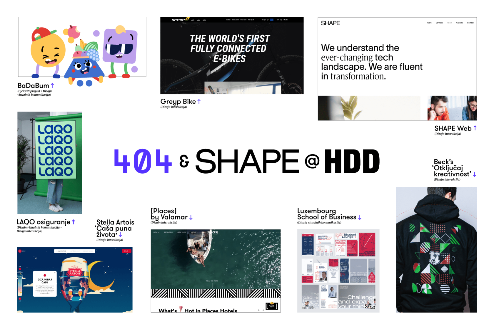 404 and SHAPE have 10 projects at the 21/ 22 Exhibition of Croatian Design