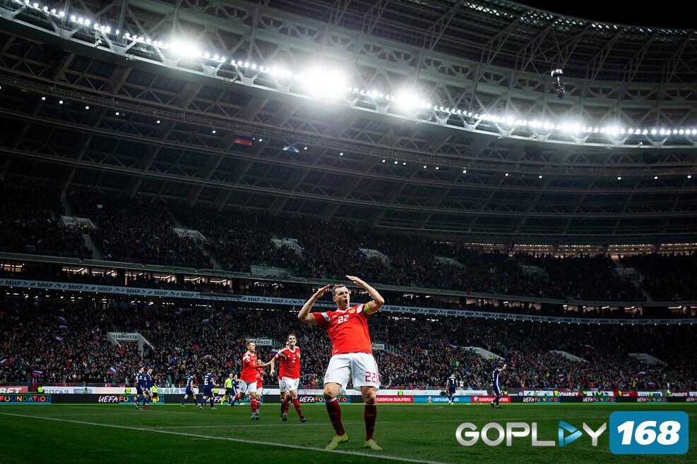 Rusia Vs Skotlandia Dzyuba Mencetak 2 Gol