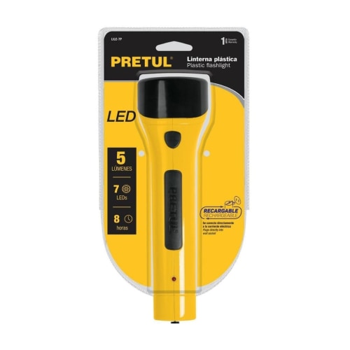 Foco de mano recargable 10w 130 lumenes - Amarillo — HTS