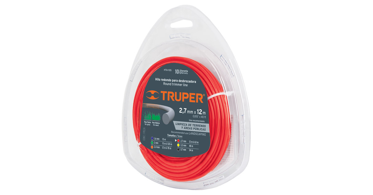 Hilo Plastico 2.70mm Corta Orill Hta-105 Truper 17629