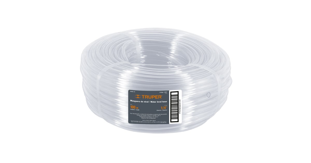 Manguera Vinilo Transparente Waterway 3/4" (19mm) Por Metros – Ideal Para Hidromasaje, Piscina O Acuario