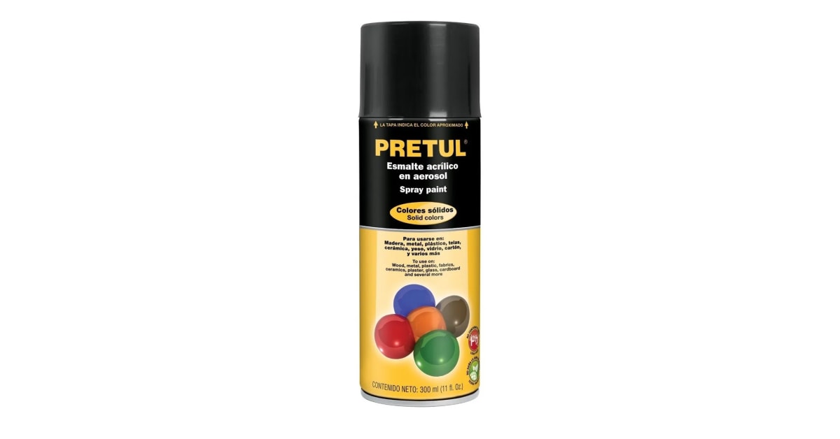 Pintura (esmalte acrílico) Spray Blanco mate Pretul