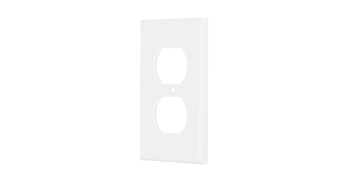 Placa Para Toma Doble Blanca Volteck Ppdo-Sb 40241