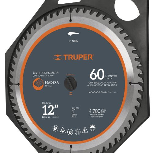 Disco Sierra Circ 12 Truper St-1240e 40-D 18311