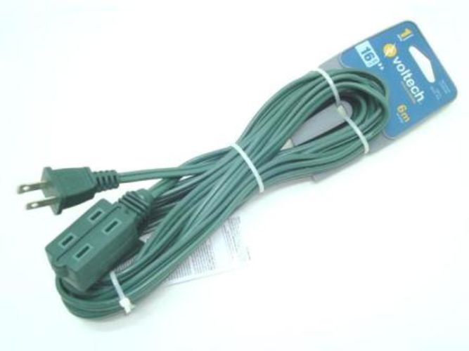 Extension Electrica 6mts Ed6v Volteck Verde 48026 Agencia Global