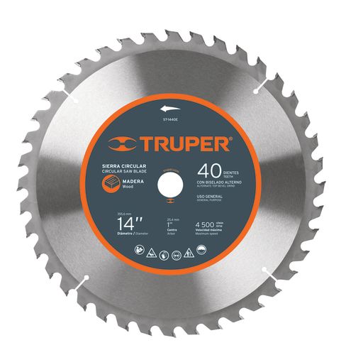 Disco Sierra Circ 14 Truper St-1440e 40-D 18322