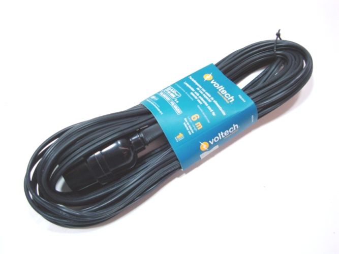 Extension Electrica 6mts Polca6 Volteck Con Porta Foco 47143 Agencia