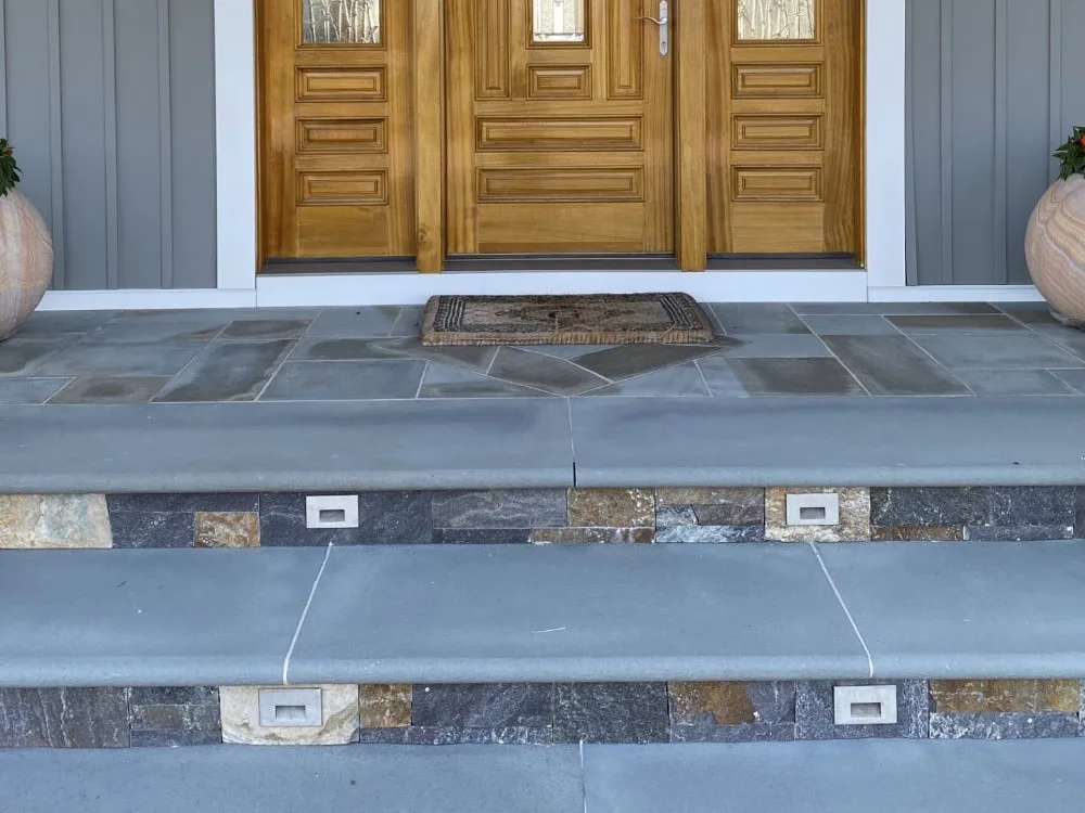 Custom Bluestone Patio and Bluestone Treads