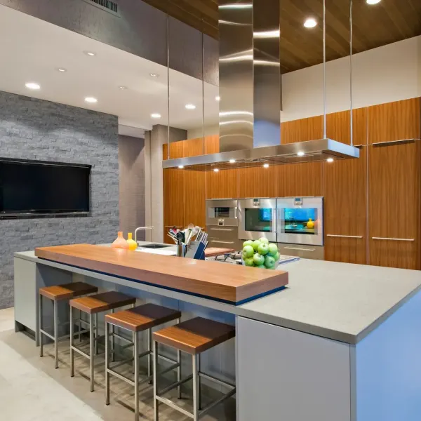 MSI Glacial Grey Marble Splitface Kitchen
