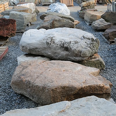 Boulders in our Stone Yard