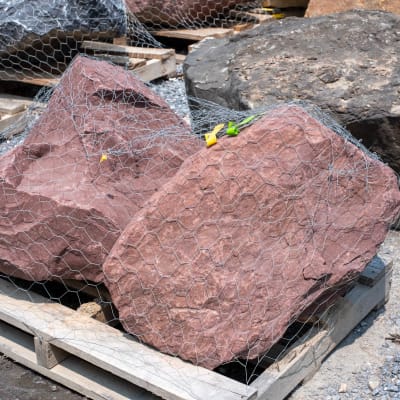 Autumn Red Boulders