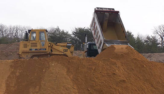 At The Stone Store we carry several types of fill material such as: soil fill, select fill, structural fill, sandy clean fill, common borrow fill, screened sand, RC-6 recycled crusher run, core trench clay and clay fill.