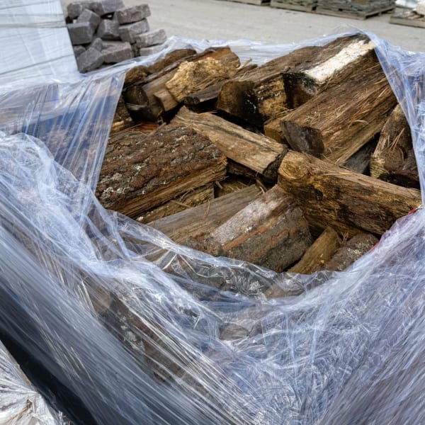 Seasoned Hardwood, Split, Stacked, Shrink-wrapped and palletized. Seasoned Hardwood, Split, Stacked, Shrink-wrapped and palletized.