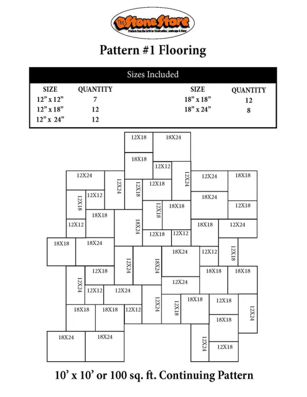 Bluestone Flooring Pattern Version 1