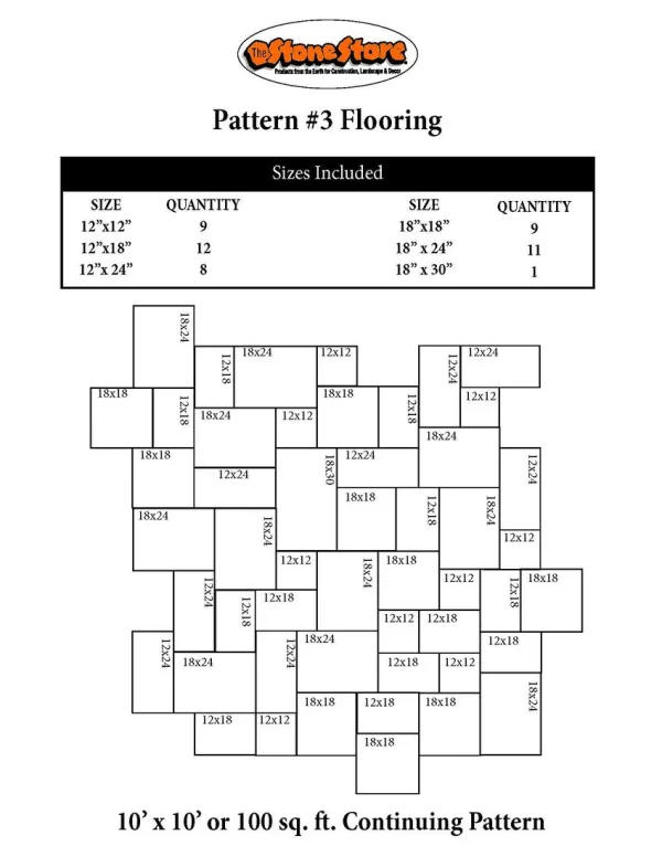 Bluestone Flooring Pattern Version 3