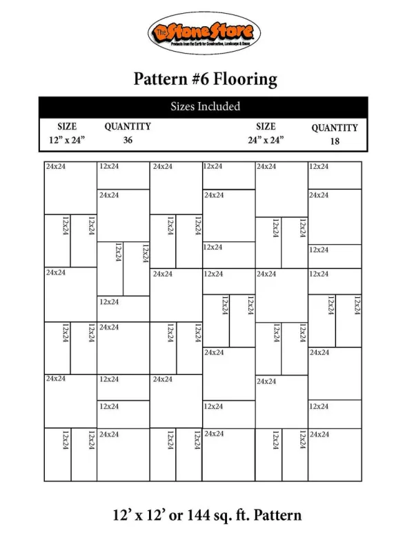 Bluestone Flooring Pattern Version 6