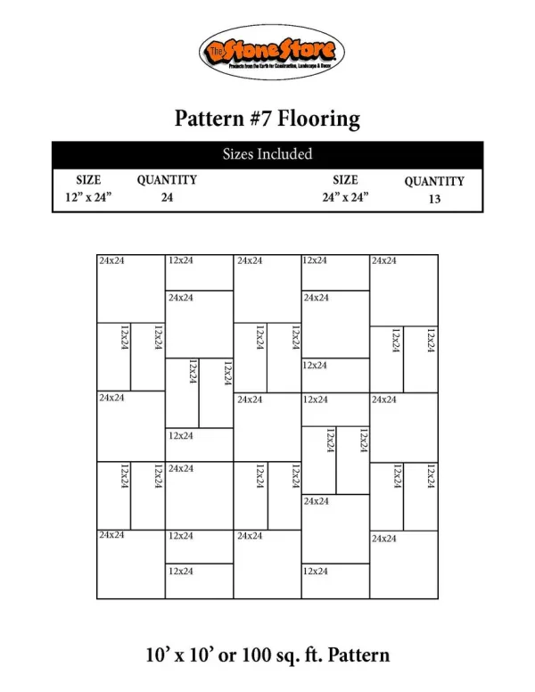 Bluestone Flooring Pattern Version 7