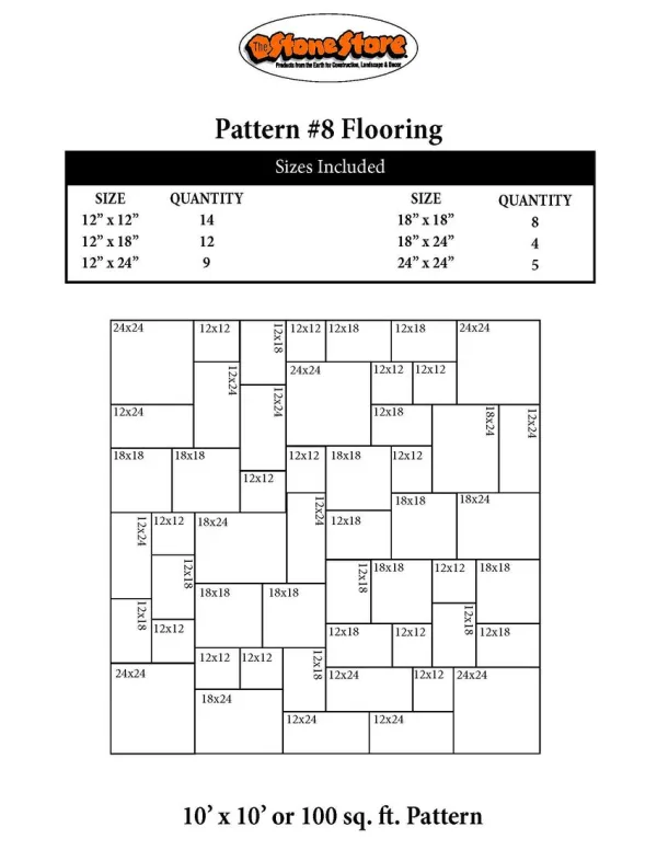 Bluestone Flooring Pattern Version 8