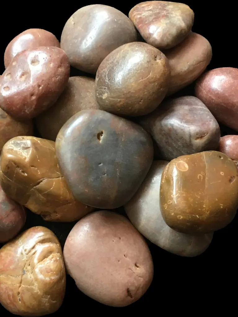 Red Polished Beach Pebbles