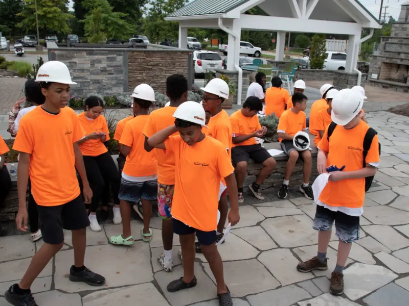 Outfitted with Safety Gear