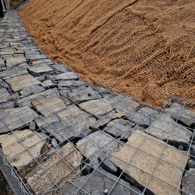 Coir Retention Mat for Erosion Control