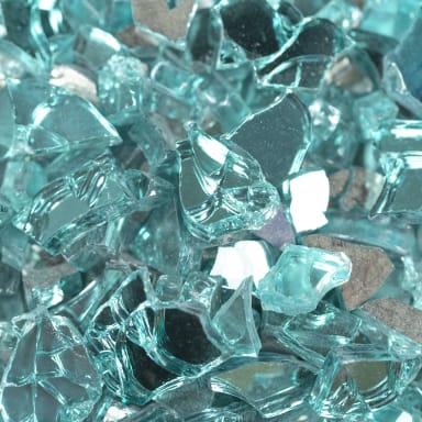 Aqua Blue Glass Crushed