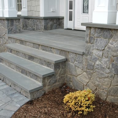 Wood Creek Granite Mosaic Stone Steps and Walkway