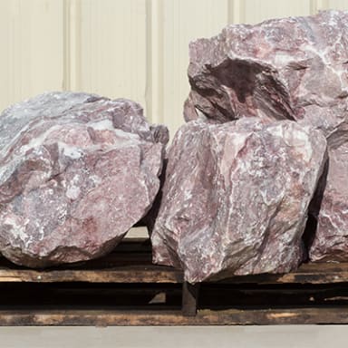 Pink White Boulders