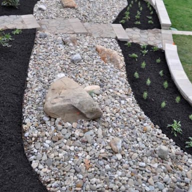Decorative Stone Mulch & Boulders