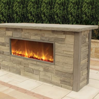 Nicolock Outdoor Fireplace
