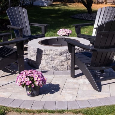 Nicolock Serafina Fire Pit Granite City Blend