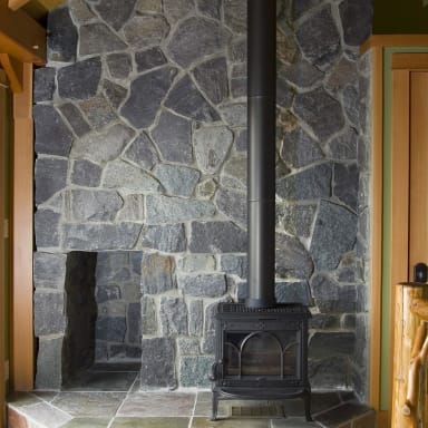 Champlain Stone Fireplace